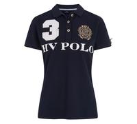 Polo d'équitation fille HV Polo Favouritas Bleu 12 ans