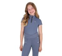 Polo d'équitation fille QHP Aubree Bleu 16 ans