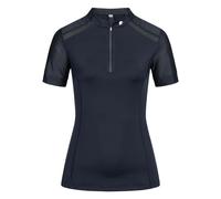 Polo d'équitation technique zippé femme ELT Nancy Bleu 2XL
