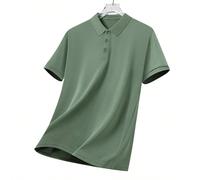 Polo d'été pour hommes, en matériau à séchage rapide, coupe 3D, ajusté et slim, convient pour les affaires et les loisirs, c'est le meilleur cadeau pour les hommes sportifs L,M,S,XL,XSUnicoloreTissu t