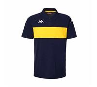 Polo Dianetti pour Homme - Kappa - Coupe slim - Bleu marine, jaune XL