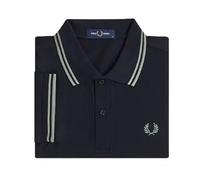 Polo double liserÃ© Fred Perry Bleu M