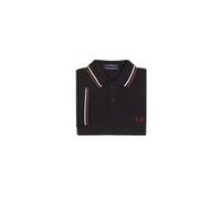 Polo double liserÃ© Fred Perry Noir 38