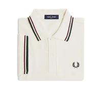 Polo double liseré Fred Perry Blanc S