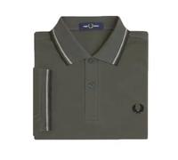 Polo double liseré Fred Perry Gris L