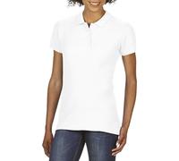 Polo double piqué femme Gildan Softstyle Blanc XL