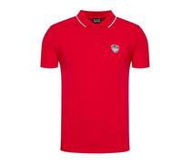 Polo EA7 Emporio Armani - Rouge - Ajustée - Homme XS