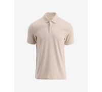 Polo EA7 logo classique coupe slim manches courtes beige - L