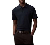Polo en coton bleu marine uni à coupe regular fit avec le mini logo brodé S