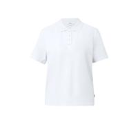 Polo en coton mÃ©langÃ© doux Ã structure piquÃ©e femme s.Oliver Blanc 38