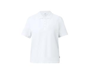 Polo en coton mÃ©langÃ© doux Ã structure piquÃ©e femme s.Oliver Blanc 38