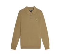 Polo en coton mérinos à manches longues Lyle & Scott Beige M