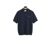 Polo en coton texturÃ© Gant Bleu S