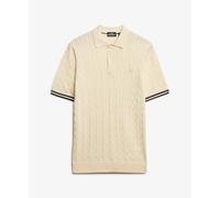Polo en maille texturÃ©e Superdry Beige XL