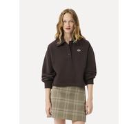 Polo en molleton oversize marron pour femme de Lacoste - 40