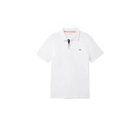 Polo en piquÃ© de coton Tom Tailor Blanc S