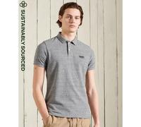 Superdry Polo homme Classique en piqué coton biologique Silex Acier Poussière XXXL