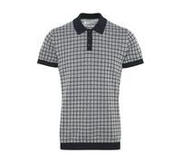 Polo en tricot gÃ©omÃ©trique Casual Friday Walter Bleu S