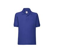 Polo enfant Fruit of the Loom Bleu 7/8 ans