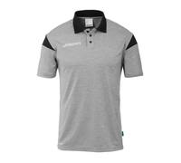 Polo enfant - UHLSPORT - Squad 27 - Gris - Inserts contrastés - Smartbreathe Fit 10-12 ans