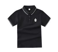 Polo Enfants Garçons Filles Manches Courtes Classique Piqué Couleur Unie Basique Boutons Coupe Ample Respirant Doux Confortable Décontracté té Uniforme Scolaire Sport 3-14 Ans