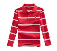 Polo Enfants Garçons Filles Manches Longues Fermeture Clair Col Revers Uni/Imprimé 3D Poche Poitrine Couleur Unie Boutons Décontracté pour Automne Printemps Cole Sport Loisirs té