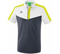 Polo - Erima - Squad - Blanc/Gris foncé/Jaune citron - Manches courtes - Col polo classique XXL