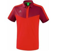 Polo - Erima - Squad - Bordeaux/Rouge - Col polo classique - Manches courtes L