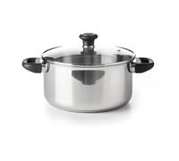 BEKA Faitout avec couvercle Polo - Ø 28 cm - Gris - Tous feux dont induction