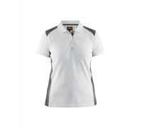 Blaklader 33901050 POLO POUR FEMMES , Blanc / Gris, taille XS