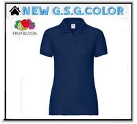 Polo Femme Col Avec Bordures Des Manches À Côtes Boutonnage Avec 2 Boutons