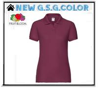 Polo Femme Col Avec Bordures Des Manches À Côtes Boutonnage Avec 2 Boutons