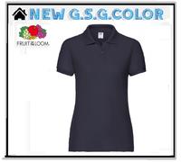 Polo Femme Col Avec Bordures Des Manches À Côtes Boutonnage Avec 2 Boutons