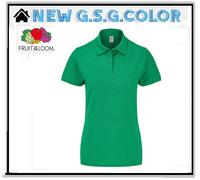 Polo Femme Col Avec Bordures Des Manches À Côtes Boutonnage Avec 2 Boutons