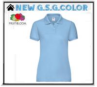 Polo Femme Col Avec Bordures Des Manches À Côtes Boutonnage Avec 2 Boutons