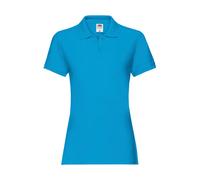 Polo femme Fruit of the Loom Premium Bleu M