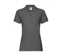 Polo femme Fruit of the Loom Premium Gris M