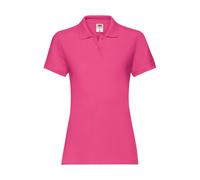 Polo femme Fruit of the Loom Premium Rose 2XL