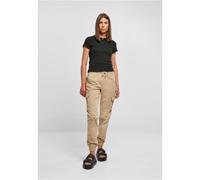 Polo femme grandes tailles Urban Classics Rib Noir 5XL