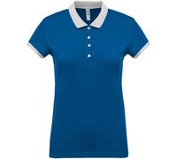 Polo femme Kariban mélange bicolore Bleu M