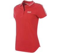 Polo femme LONSDALE LONDON - Petit logo brodé - Col polo - Manches courtes - Rose - Rouge XXL