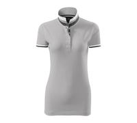 Polo femme Malfini Premium Collar Up Gris M
