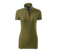 Polo femme Malfini Premium Collar Up Vert XS