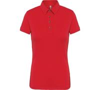 Polo femme manches courtes Kariban Jersey Rouge 2XL