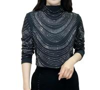 Polo Femme Manches Courtes Polos Personnalisé Broderie Denim Bateau Danseuse Léopard Basket Clair Polyester Sequins Coude Corps Chere Prune Résille Croisee Floral Liquette