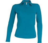 Polo femme manches longues Kariban Bleu 3XL