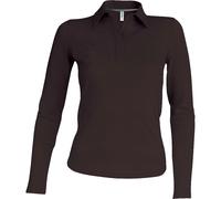 Polo femme manches longues Kariban Marron XL