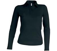 Polo femme manches longues Kariban Noir 2XL