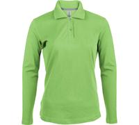 Polo femme manches longues Kariban Vert 3XL