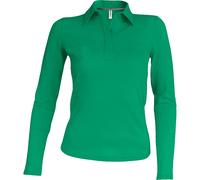 Kariban Polo Manches Longues Femme - Forest Green, L, Femme